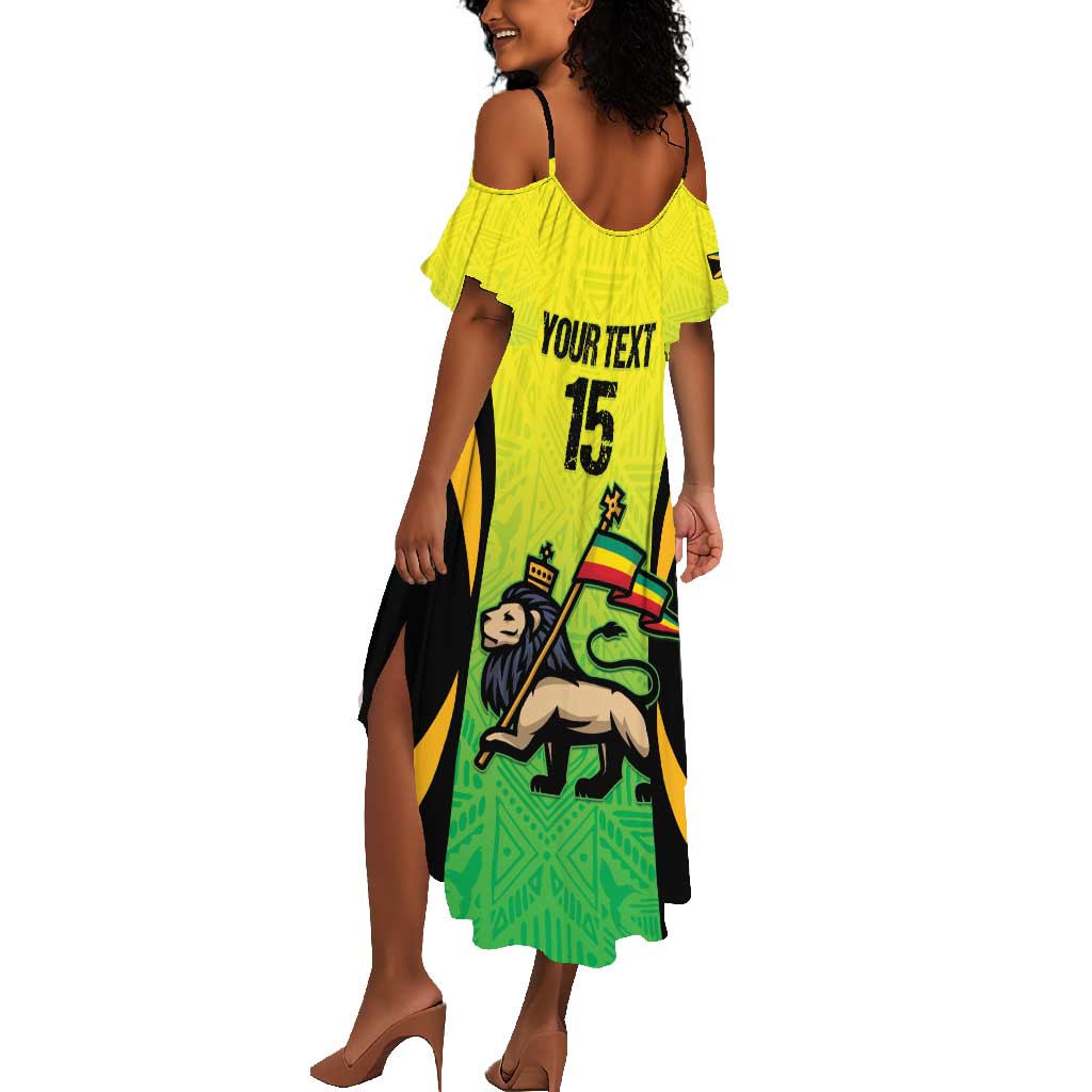 Custom Jamaica Football Summer Maxi Dress Go Champions