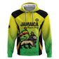 Custom Jamaica Football Zip Hoodie Go Champions