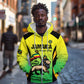 Custom Jamaica Football Zip Hoodie Go Champions