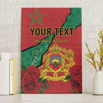 Personalised Morocco Canvas Wall Art Coat Of Arms - Islamic Mix African Patterns