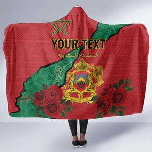 Personalised Morocco Hooded Blanket Coat Of Arms - Islamic Mix African Patterns