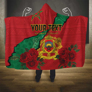 Personalised Morocco Hooded Blanket Coat Of Arms - Islamic Mix African Patterns