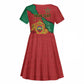 Personalised Morocco Kid Short Sleeve Dress Coat Of Arms - Islamic Mix African Patterns