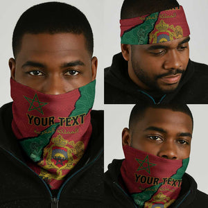 Personalised Morocco Neck Gaiter Coat Of Arms - Islamic Mix African Patterns LT15