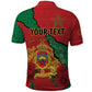 Personalised Morocco Polo Shirt Coat Of Arms - Islamic Mix African Patterns