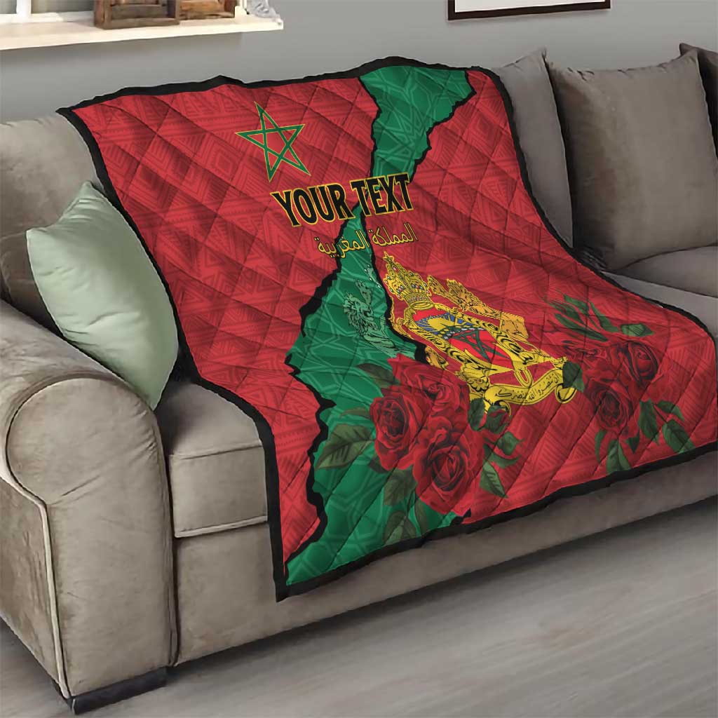 Personalised Morocco Quilt Coat Of Arms - Islamic Mix African Patterns
