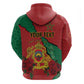 Personalised Morocco Zip Hoodie Coat Of Arms - Islamic Mix African Patterns