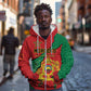 Personalised Morocco Zip Hoodie Coat Of Arms - Islamic Mix African Patterns