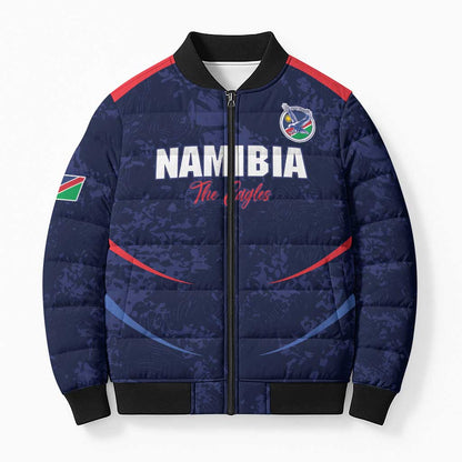 Namibia Cricket Custom Bomber Puffer Jacket Come On Eagles