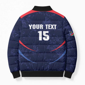 Namibia Cricket Custom Bomber Puffer Jacket Come On Eagles