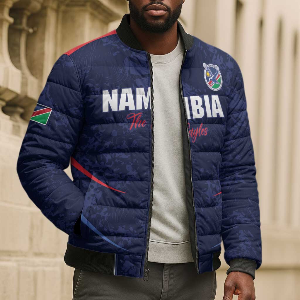Namibia Cricket Custom Bomber Puffer Jacket Come On Eagles