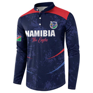Namibia Cricket Custom Button Sweatshirt Come On Eagles
