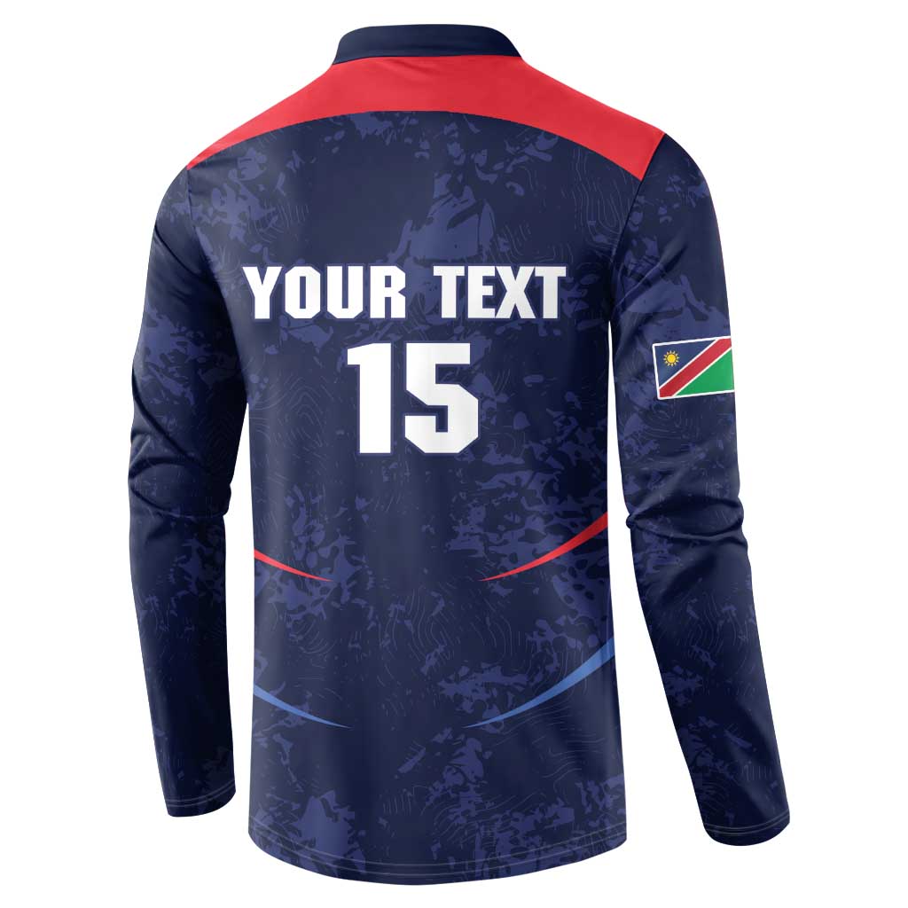 Namibia Cricket Custom Button Sweatshirt Come On Eagles