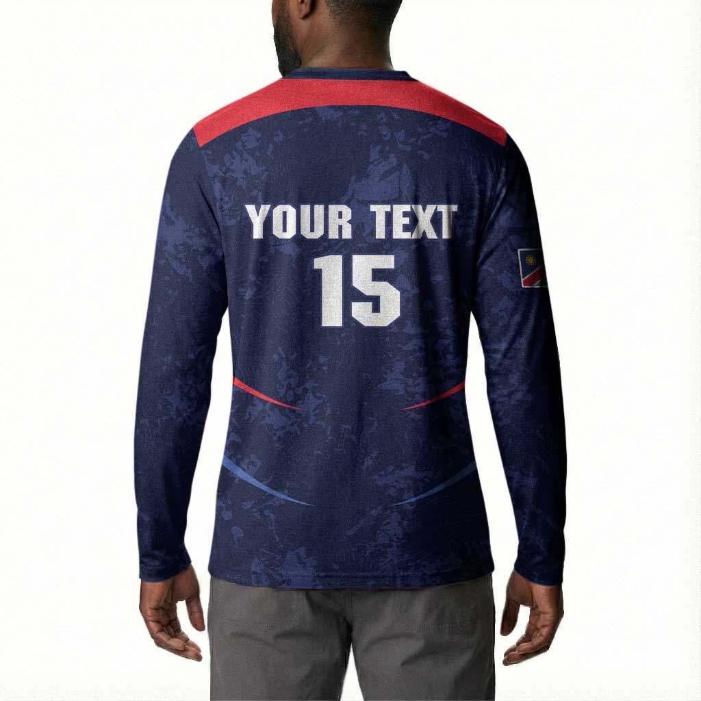 Namibia Cricket Custom Button Sweatshirt Come On Eagles