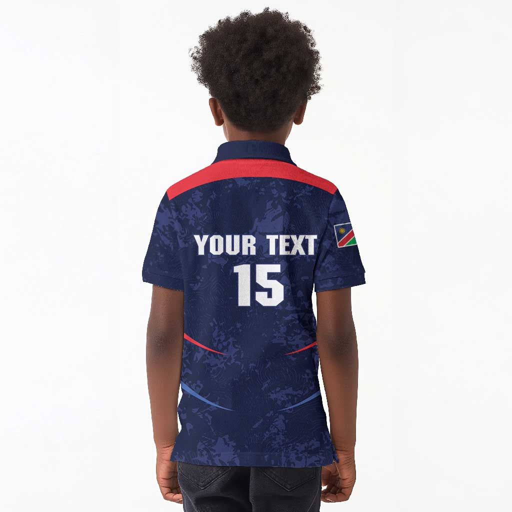 Namibia Cricket Custom Kid Polo Shirt Come On Eagles