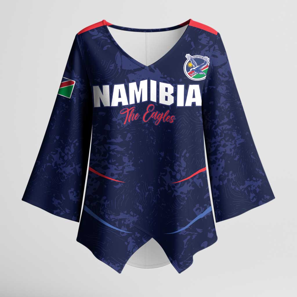 Namibia Cricket Custom Kimono Sleeve Blouse Come On Eagles
