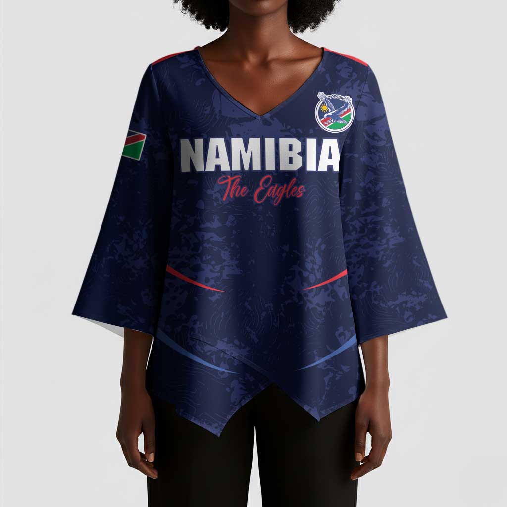 Namibia Cricket Custom Kimono Sleeve Blouse Come On Eagles