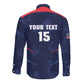 Namibia Cricket Custom Long Sleeve Button Shirt Come On Eagles