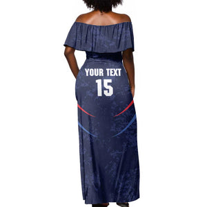 Namibia Cricket Custom Off Shoulder Maxi Dress Come On Eagles