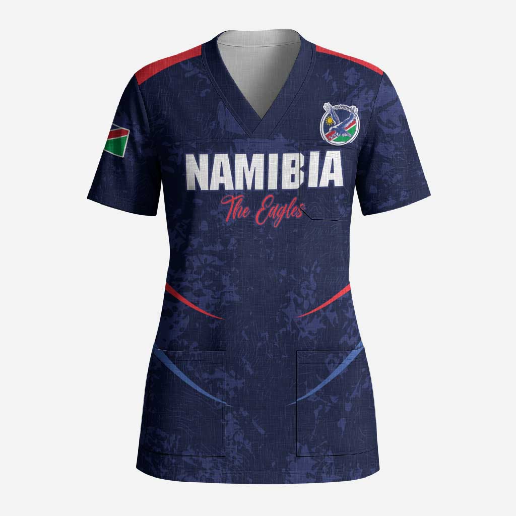 Namibia Cricket Custom Scrub Top Come On Eagles