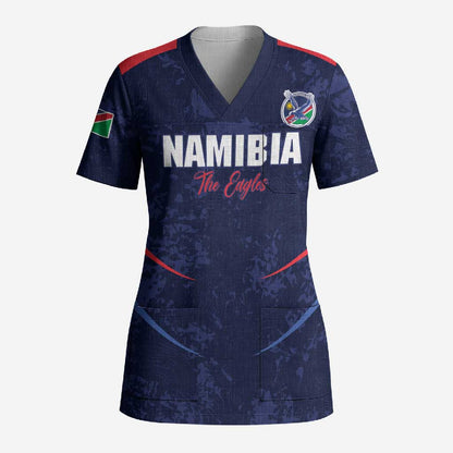 Namibia Cricket Custom Scrub Top Come On Eagles