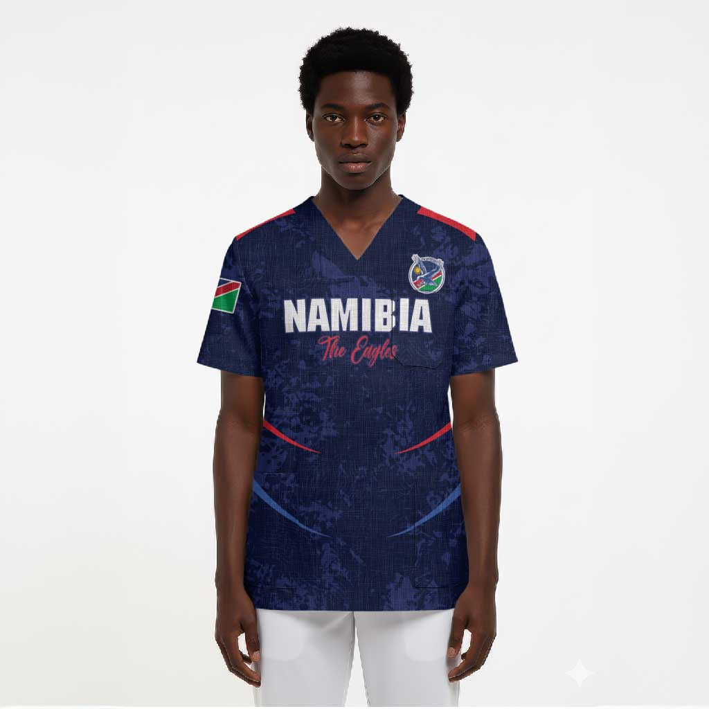 Namibia Cricket Custom Scrub Top Come On Eagles