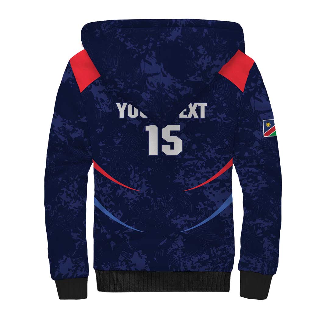 Namibia Cricket Custom Sherpa Hoodie Come On Eagles