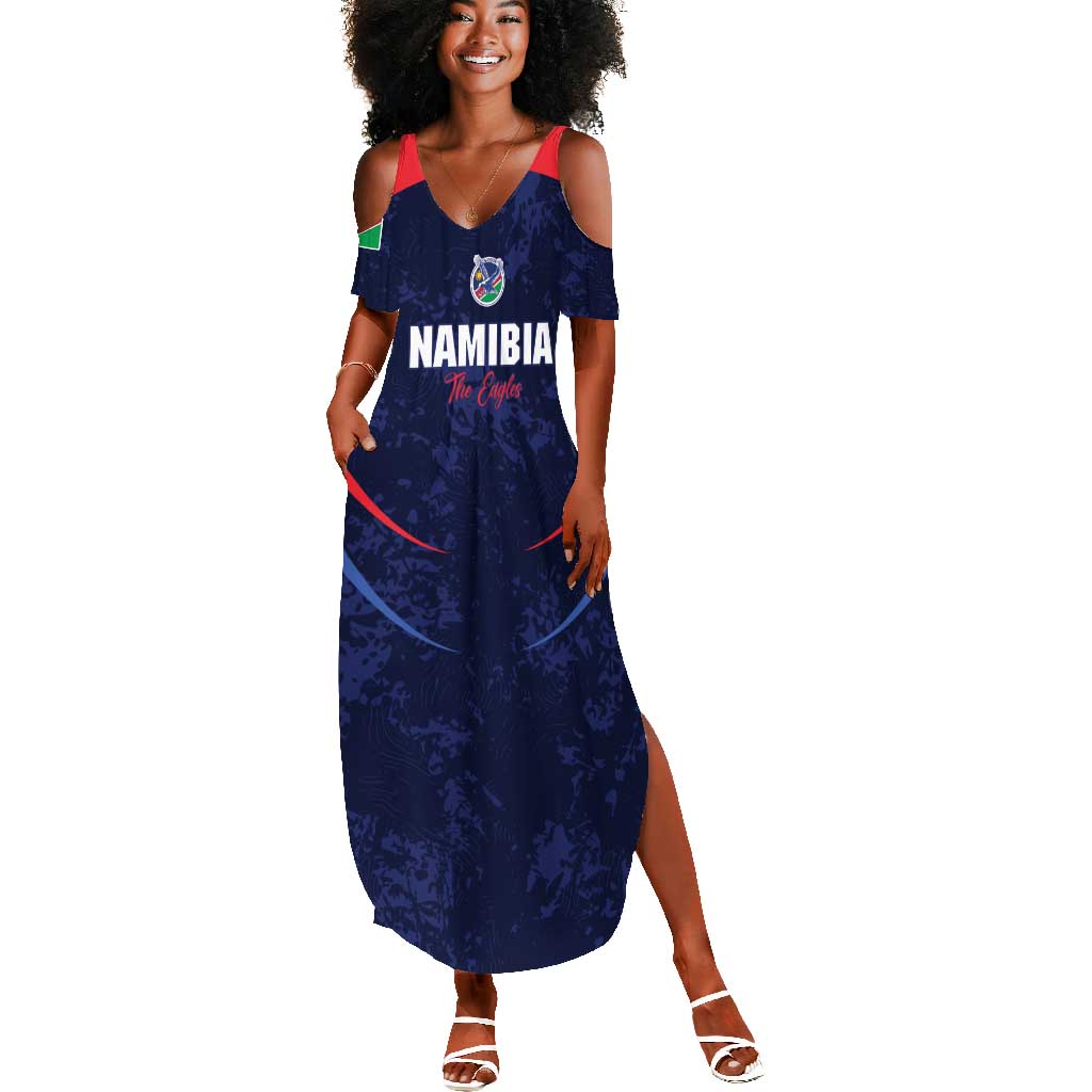 Namibia Cricket Custom Summer Maxi Dress Come On Eagles