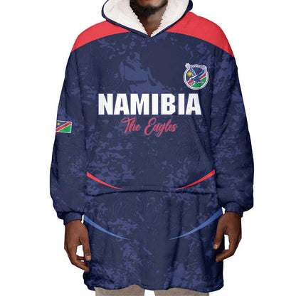 Namibia Cricket Custom Wearable Blanket Hoodie Come On Eagles