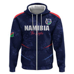 Namibia Cricket Custom Zip Hoodie Come On Eagles