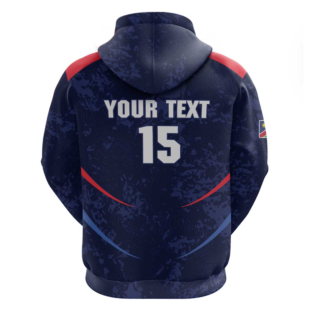 Namibia Cricket Custom Zip Hoodie Come On Eagles