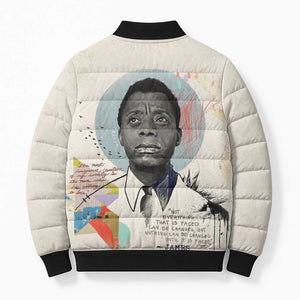 James Baldwin Bomber Puffer Jacket Civil Rights Writer