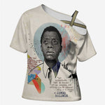 James Baldwin Cross Shoulder Shirt Civil Rights Writer