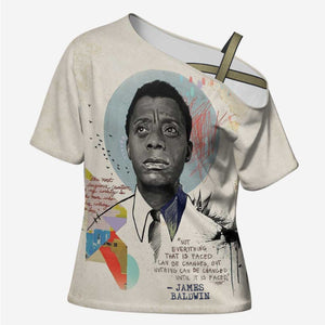 James Baldwin Cross Shoulder Shirt Civil Rights Writer
