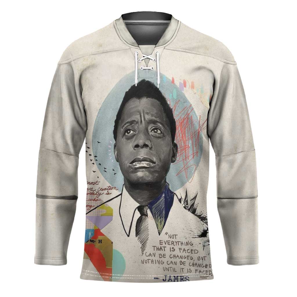 James Baldwin Hockey Jersey Civil Rights Writer