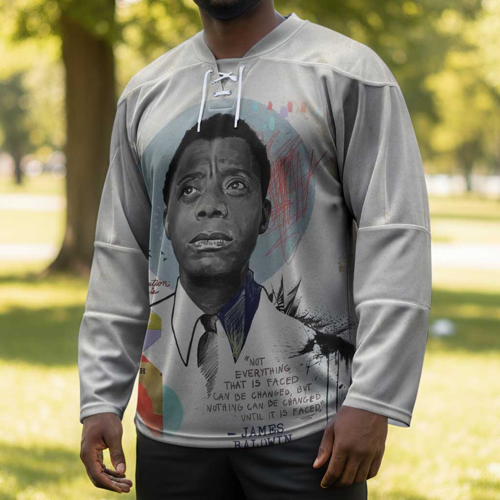 James Baldwin Hockey Jersey Civil Rights Writer