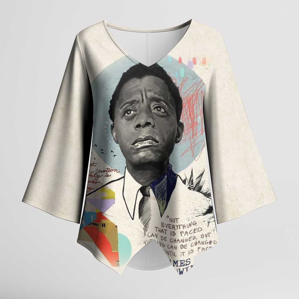 James Baldwin Kimono Sleeve Blouse Civil Rights Writer