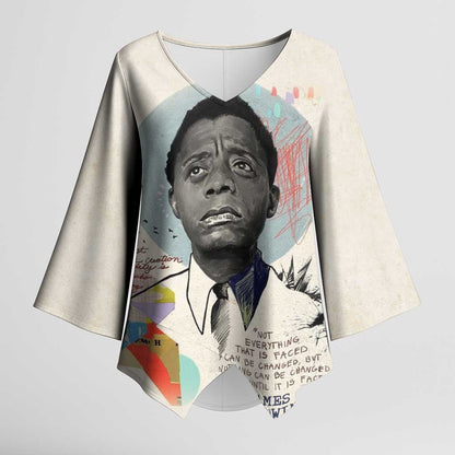 James Baldwin Kimono Sleeve Blouse Civil Rights Writer