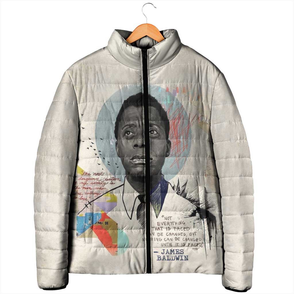 James Baldwin Padded Jacket Civil Rights Writer