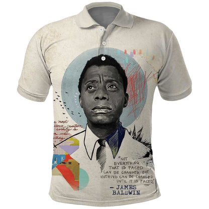 James Baldwin Polo Shirt Civil Rights Writer