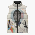 James Baldwin Sleeveless Puffer Jacket Civil Rights Writer