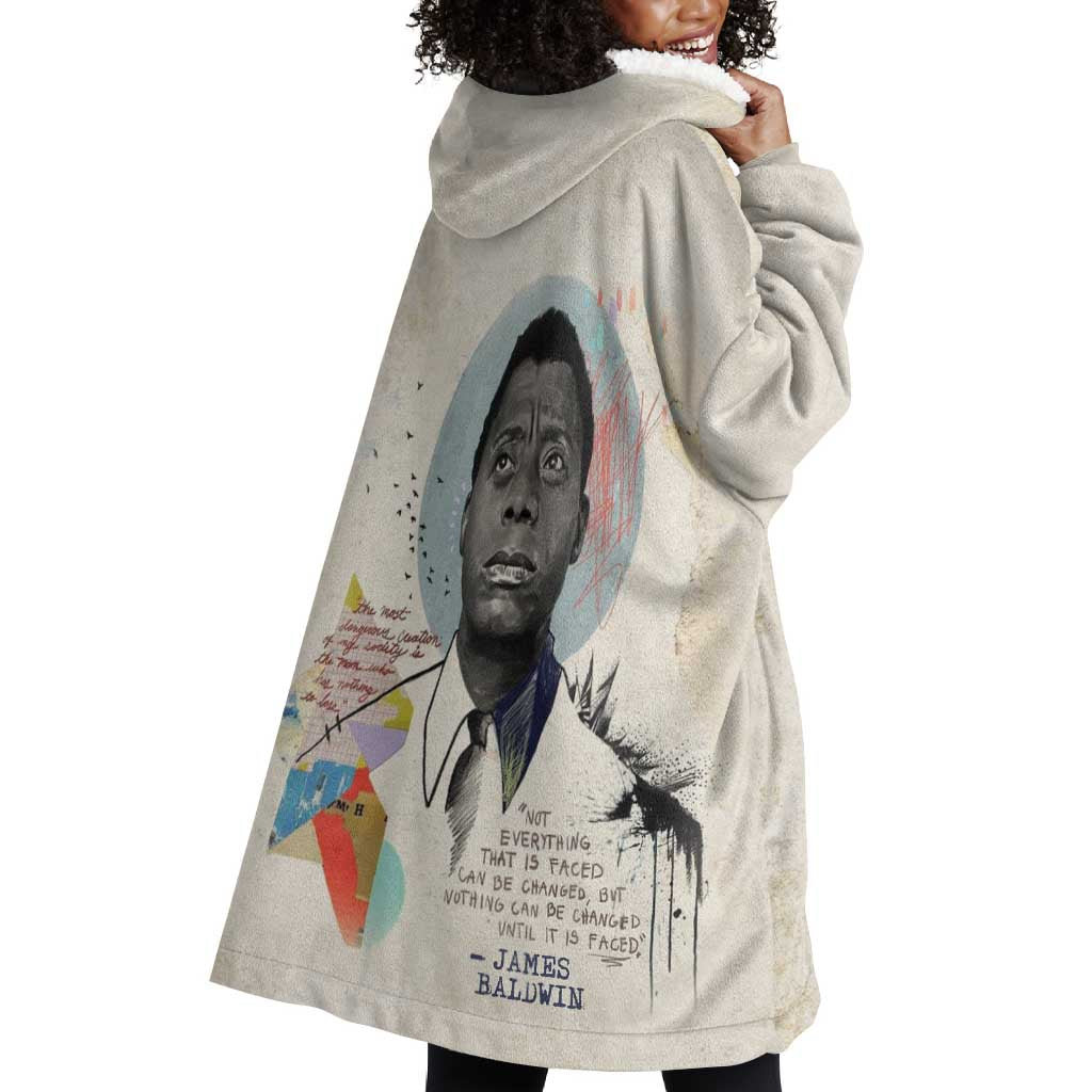 James Baldwin Wearable Blanket Hoodie Civil Rights Writer