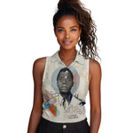 James Baldwin Women Sleeveless Polo Shirt Civil Rights Writer