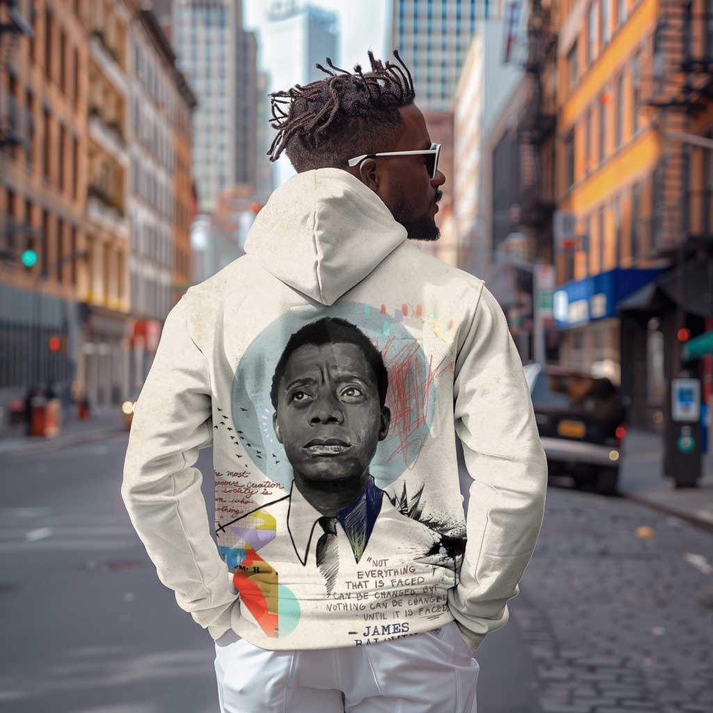 James Baldwin Zip Hoodie Civil Rights Writer