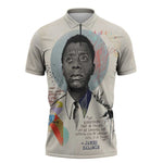 James Baldwin Zipper Polo Shirt Civil Rights Writer