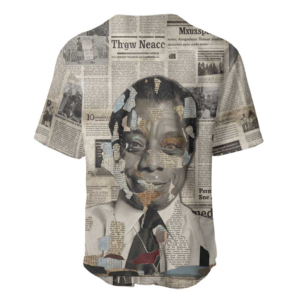 James Baldwin Baseball Jersey Vintage Newspaper Style