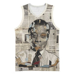 James Baldwin Basketball Jersey Vintage Newspaper Style