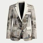 James Baldwin Blazer Vintage Newspaper Style