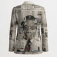 James Baldwin Blazer Vintage Newspaper Style