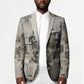 James Baldwin Blazer Vintage Newspaper Style